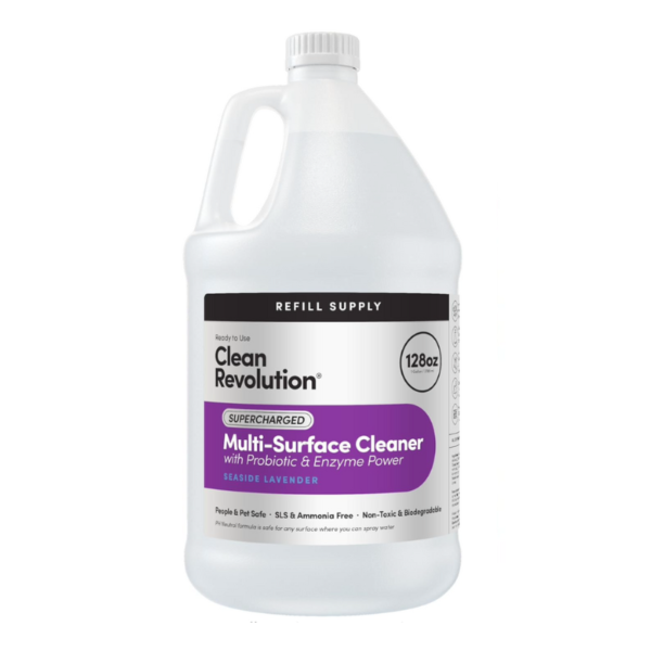 Clean Revolution SuperCharged Multi-Surface Cleaner – Seaside Lavender, 128oz