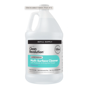 Clean Revolution SuperCharged Multi-Surface Cleaner – Spring Air, 128oz